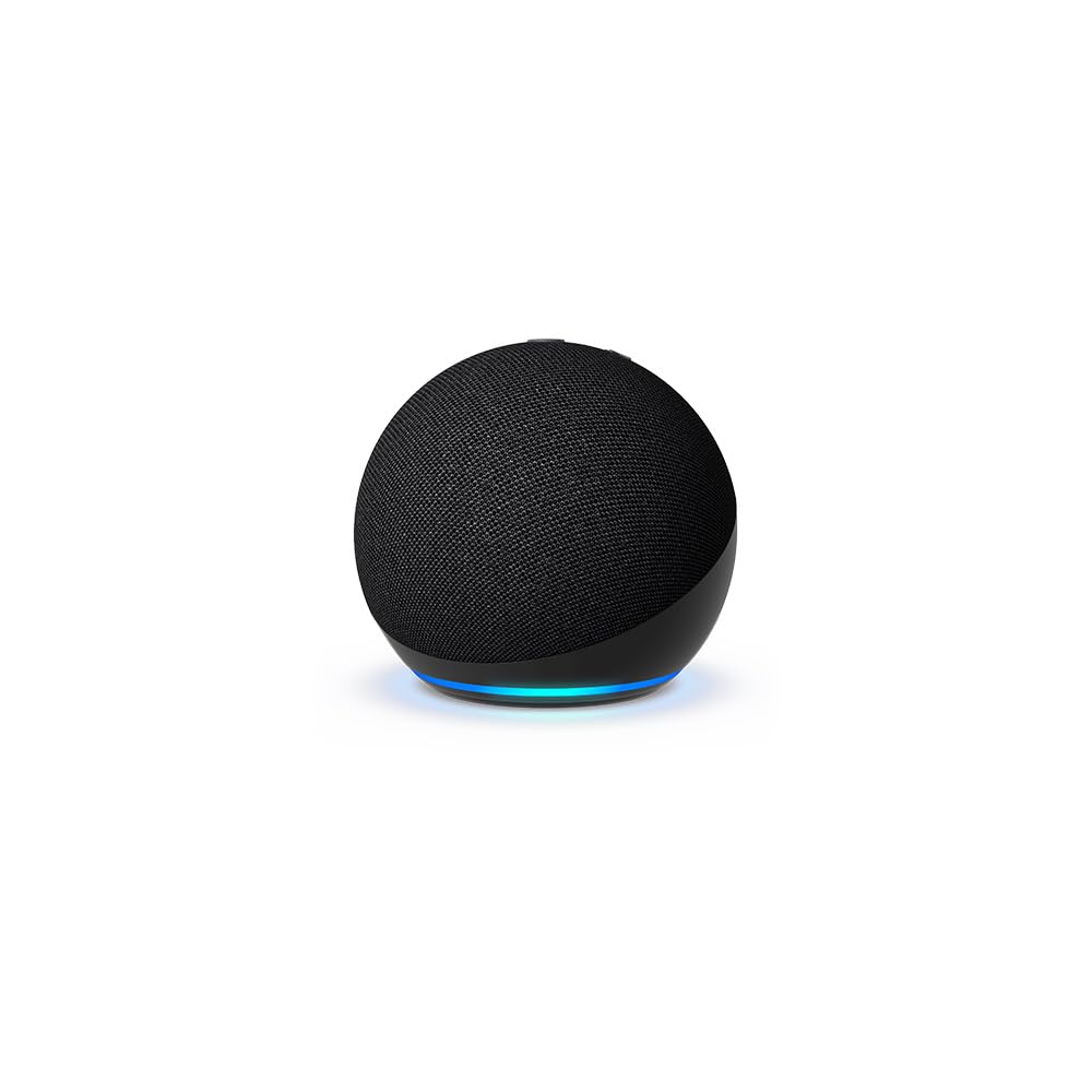 Echo Dot 5th Gen – Charcoal with Baby Grogu Stand