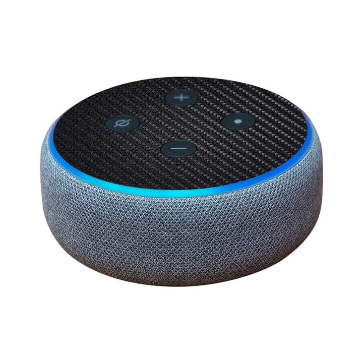 MightySkins Carbon Fiber Skin – Protective Cover for Echo Dot 3rd Gen