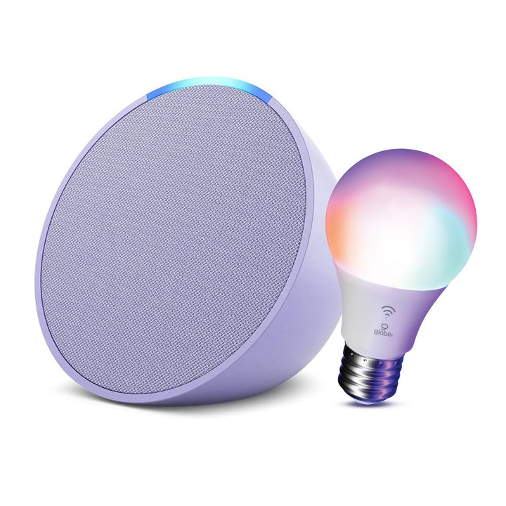 Echo Pop with Globe Electric Smart Color Bulb