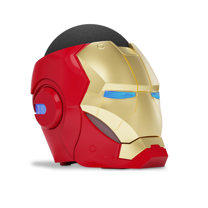 Echo Dot 5th Gen with Marvel Iron Man Stand – Charcoal