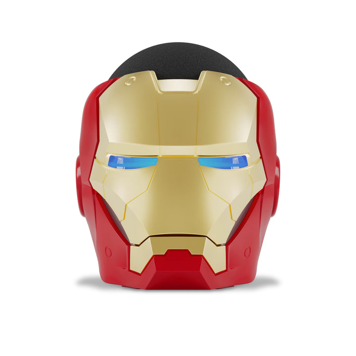 Echo Dot 5th Gen with Marvel Iron Man Stand – Charcoal